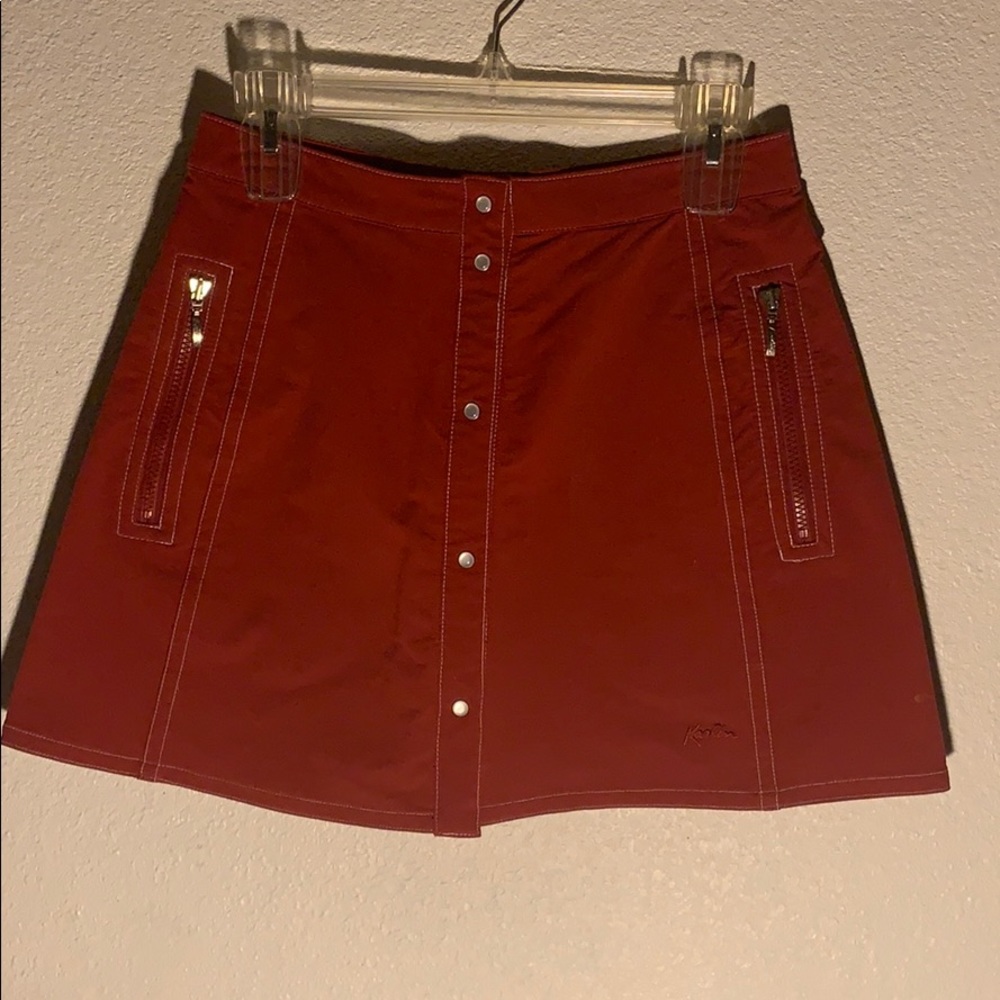 Button up high waisted skirt